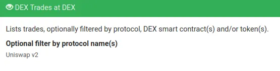 DEX Trades at DEX